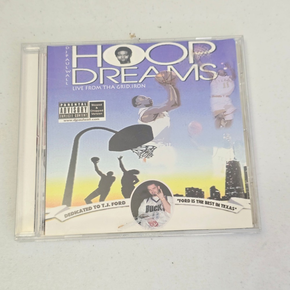 Paul Wall Hoop Dreams CD Slowed & Chopped Live From Tha Gridiron Texas Rap